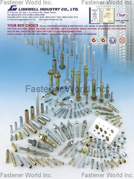 LINKWELL INDUSTRY CO., LTD. , SELF DRILLING SCREW / ANCHOR NUTS , Anchor Nuts LINKWELL INDUSTRY CO., LTD. , SELF DRILLING SCREW / ANCHOR NUTS , Anchor Nuts