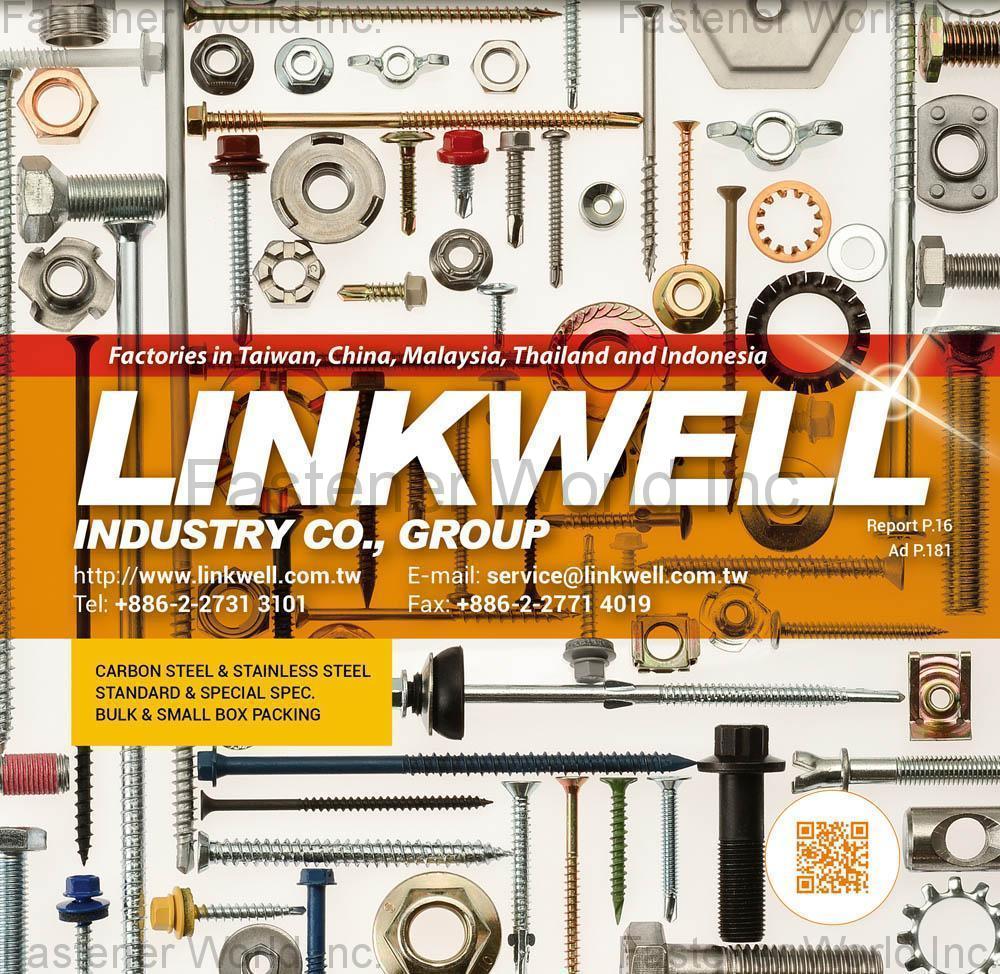 LINKWELL INDUSTRY CO., LTD. , Standard & Non-Standard, Bulk pack & Small box pack , Stainless Steel LINKWELL INDUSTRY CO., LTD. , Standard & Non-Standard, Bulk pack & Small box pack , Stainless Steel