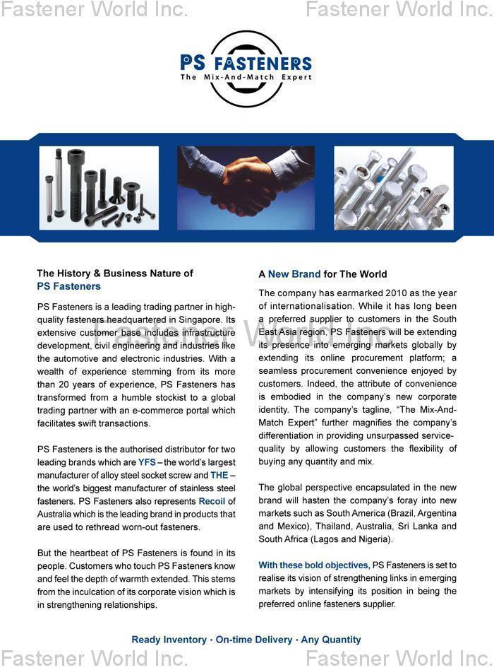 PS FASTENERS PTE LTD. , Socket Screws , Socket Head Cap Screws PS FASTENERS PTE LTD. , Socket Screws , Socket Head Cap Screws