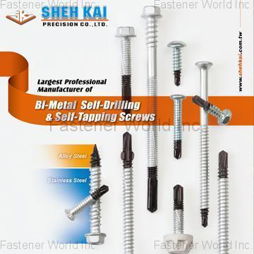 SHEH KAI PRECISION CO., LTD. , Bi-Metal Self-Drilling Screws , Bi-metal Concrete Screw Anchors SHEH KAI PRECISION CO., LTD. , Bi-Metal Self-Drilling Screws , Bi-metal Concrete Screw Anchors