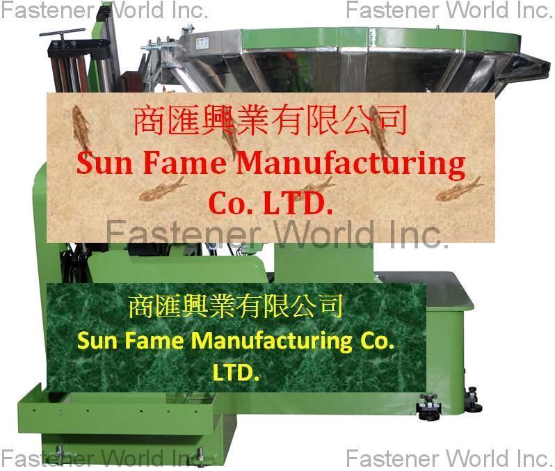SUN FAME MANUFACTURING CO., LTD. , 螺絲割尾機 / High Speed Screw Point Cutting Machine / 超高速螺絲割尾機 / Shank Slotting Machine / 高速四刀割尾機 / Screw Point Cutting Machine / 雙割尾螺絲割尾機 / Double Cutting Screw Point Cutting Machine / 超長螺絲割尾機 / 超高速螺絲割尾機 / 雙刀螺絲割尾機 / 四刀螺絲割尾機 / 高速雙刀割尾機 / , Automatic Thread Slotting Machine SUN FAME MANUFACTURING CO., LTD. , 螺絲割尾機 / High Speed Screw Point Cutting Machine / 超高速螺絲割尾機 / Shank Slotting Machine / 高速四刀割尾機 / Screw Point Cutting Machine / 雙割尾螺絲割尾機 / Double Cutting Screw Point Cutting Machine / 超長螺絲割尾機 / 超高速螺絲割尾機 / 雙刀螺絲割尾機 / 四刀螺絲割尾機 / 高速雙刀割尾機 / , Automatic Thread Slotting Machine