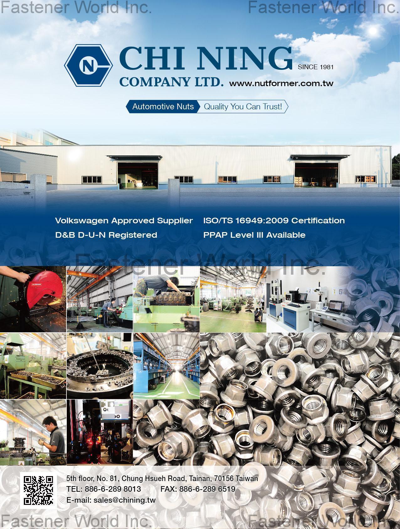CHI NING CO., LTD. , Automotive Nuts , Automotive Nuts CHI NING CO., LTD. , Automotive Nuts , Automotive Nuts