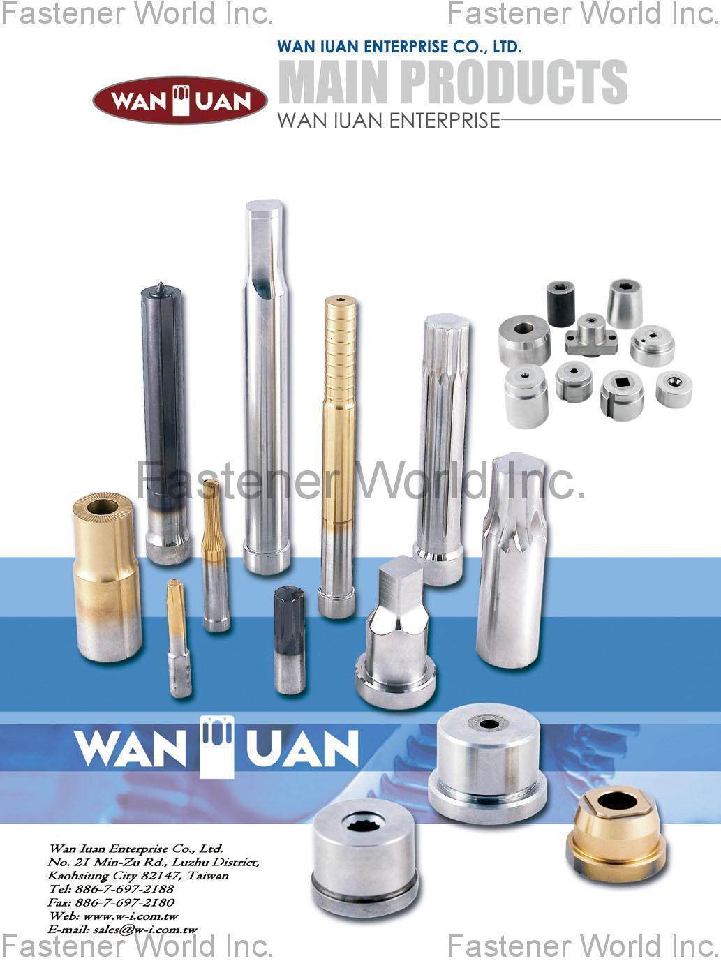 WAN IUAN ENTERPRISE CO., LTD. , Second Punch, Polygon Punch, Customize Punch, Round Punches Pins, Screw Dies, Carbide Punch, Round Punch, Machine Parts , Punches WAN IUAN ENTERPRISE CO., LTD. , Second Punch, Polygon Punch, Customize Punch, Round Punches Pins, Screw Dies, Carbide Punch, Round Punch, Machine Parts , Punches
