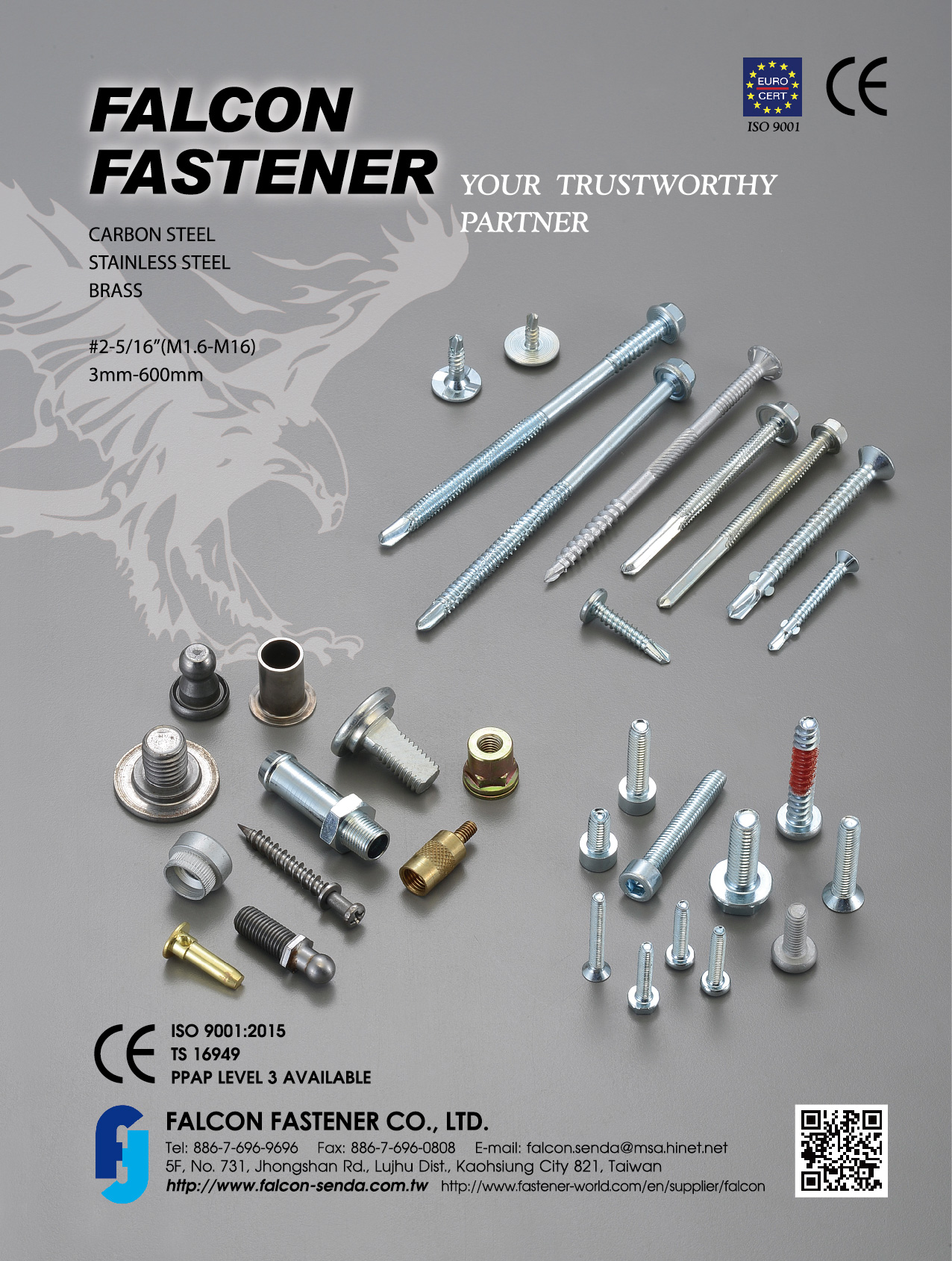 FALCON FASTENER CO., LTD. , SPECIAL COMPONENT, SELF-DRILLING SCREWS, AUTOMOTIVE PARTS, TRI-LOBULAR, PLASTITE , Automotive Parts FALCON FASTENER CO., LTD. , SPECIAL COMPONENT, SELF-DRILLING SCREWS, AUTOMOTIVE PARTS, TRI-LOBULAR, PLASTITE , Automotive Parts