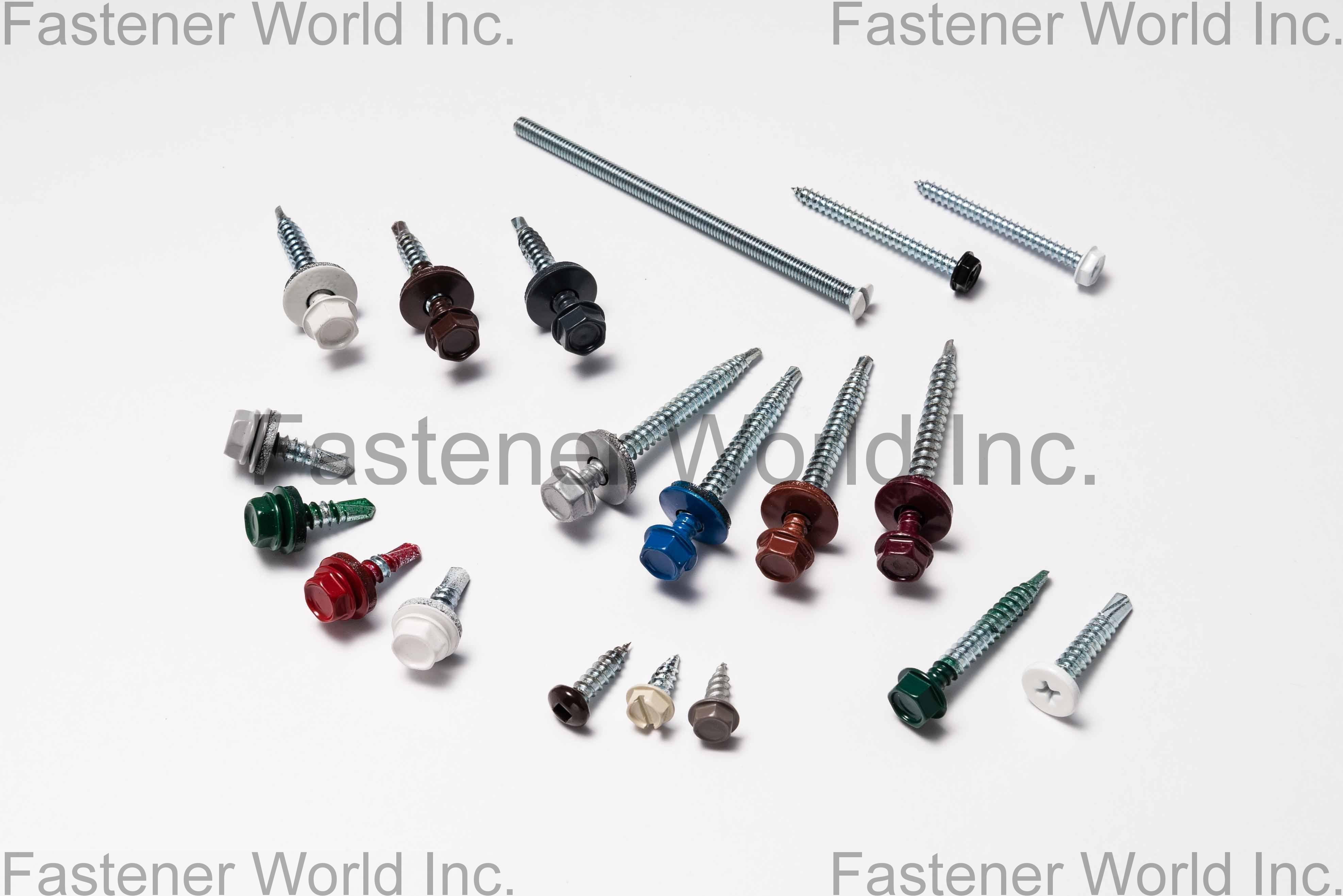 FALCON FASTENER CO., LTD. , ROOFING SCREWS, BONDED WASHER, HEAD PAINTING , Roofing Screws FALCON FASTENER CO., LTD. , ROOFING SCREWS, BONDED WASHER, HEAD PAINTING , Roofing Screws