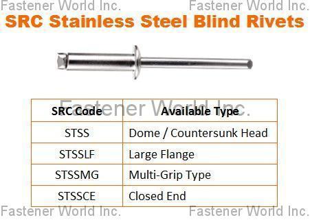 SPECIAL RIVETS CORP. (SRC) , Stainless Steel Blind Rivets , Stainless Steel Rivets SPECIAL RIVETS CORP. (SRC) , Stainless Steel Blind Rivets , Stainless Steel Rivets