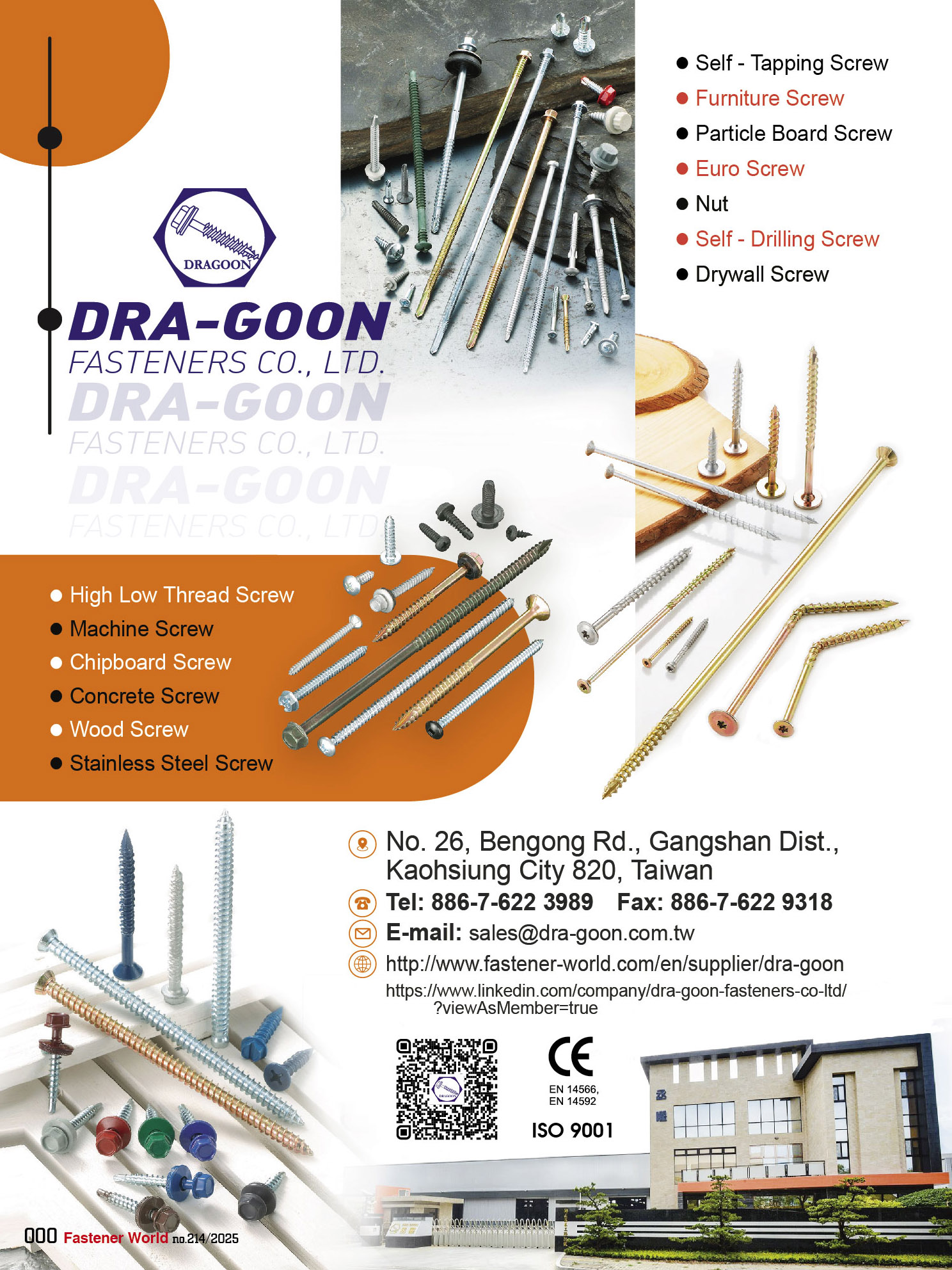 DRA-GOON FASTENERS CO., LTD. , Self-Drilling Screw, Drywall Screw, High Low Thread Screw, Machine Screw, Chipboard Screw, Concrete Screw, Wood Screw, Stainless Steel Screw, Self-Tapping Screw, Furniture Screw, Particle Board Screw, Euro Screw, Nut , Furniture Screws DRA-GOON FASTENERS CO., LTD. , Self-Drilling Screw, Drywall Screw, High Low Thread Screw, Machine Screw, Chipboard Screw, Concrete Screw, Wood Screw, Stainless Steel Screw, Self-Tapping Screw, Furniture Screw, Particle Board Screw, Euro Screw, Nut , Furniture Screws