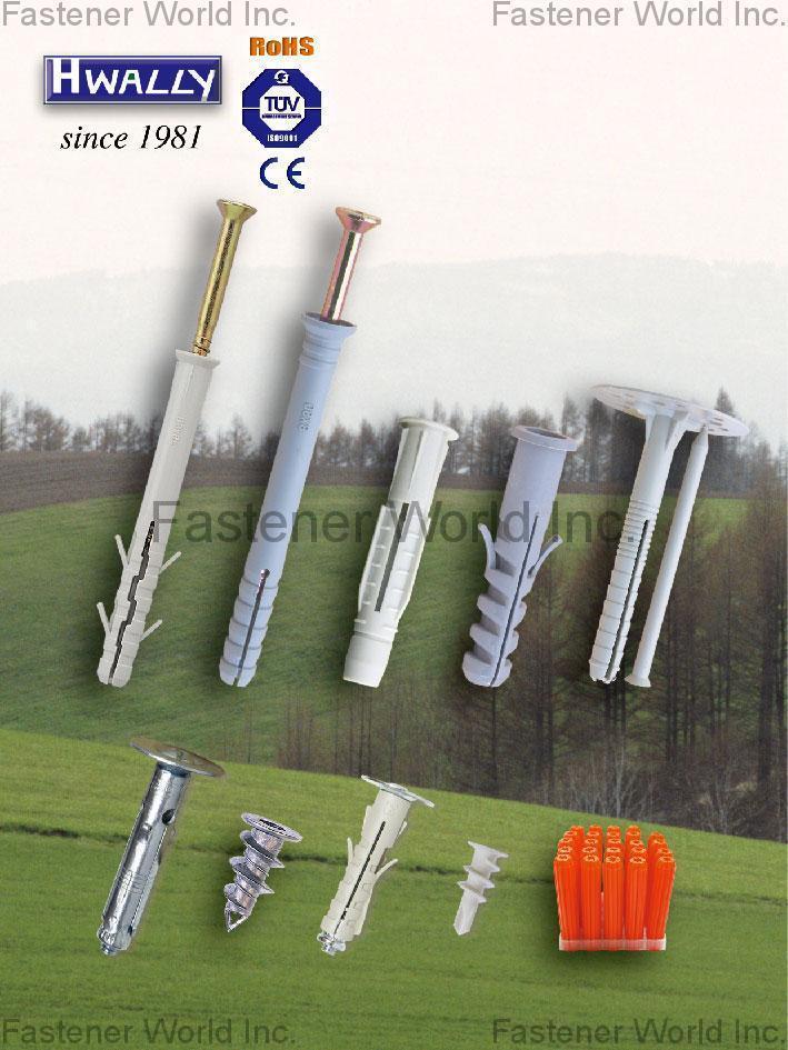 HWALLY PRODUCTS CO., LTD. , Expansion Wall Anchors & FIXING SYSTEM COLD FORGED WEDGE ANCHOR, HEX HEAD CONCRETE SCREW, FLAT HEAD CONCRETE SCREW, HOLLOW WALL ANCHOR HWALLY PRODUCTS CO., LTD. , Expansion Wall Anchors & FIXING SYSTEM COLD FORGED WEDGE ANCHOR, HEX HEAD CONCRETE SCREW, FLAT HEAD CONCRETE SCREW, HOLLOW WALL ANCHOR