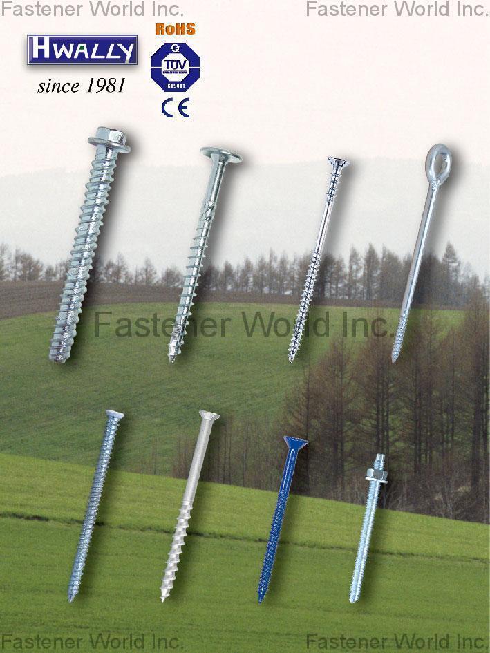 HWALLY PRODUCTS CO., LTD. , Concrete screw , Concrete Screws HWALLY PRODUCTS CO., LTD. , Concrete screw , Concrete Screws