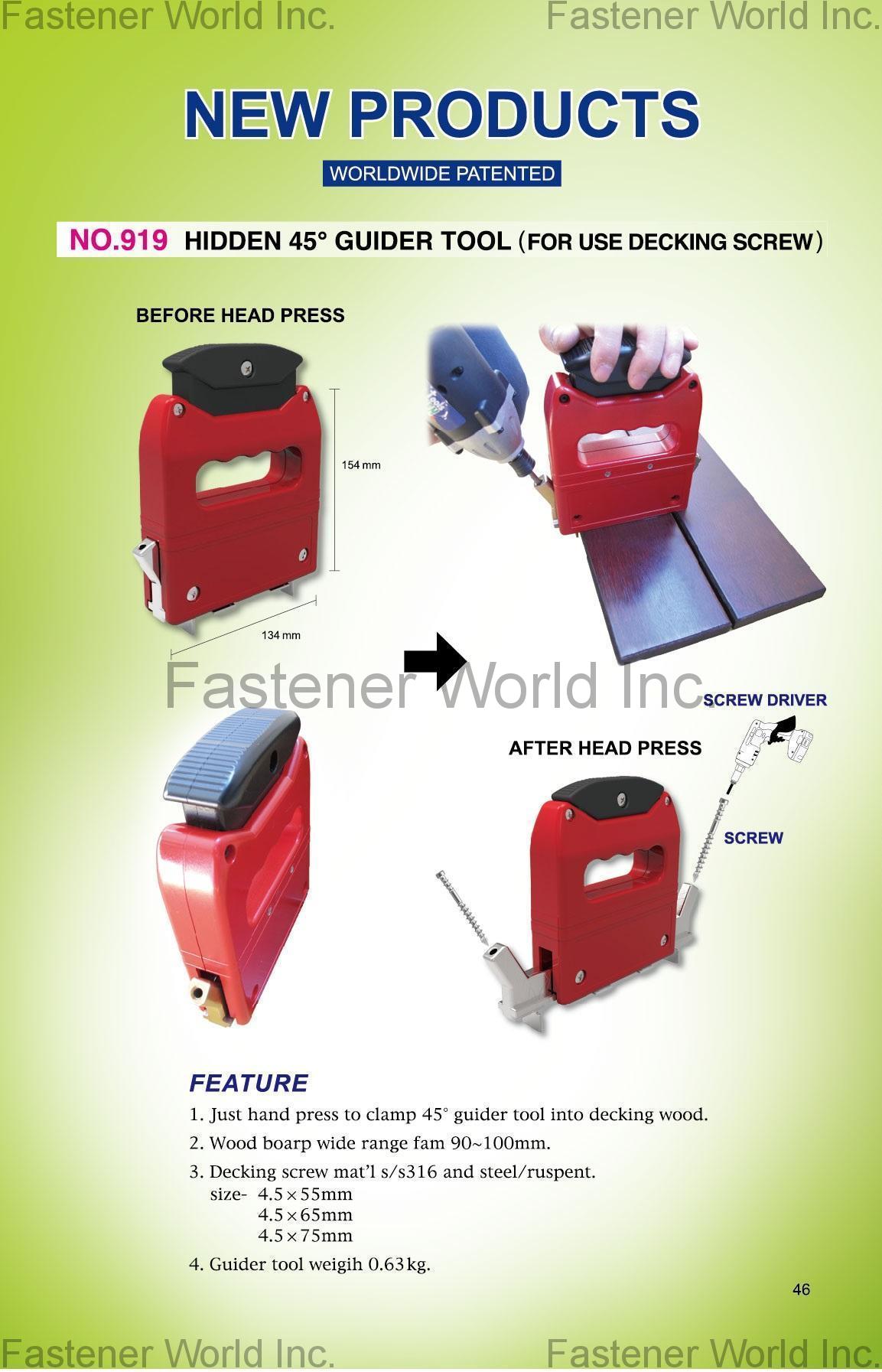 HWALLY PRODUCTS CO., LTD. , Guider tool - for decking screw , Hand Tools In General HWALLY PRODUCTS CO., LTD. , Guider tool - for decking screw , Hand Tools In General