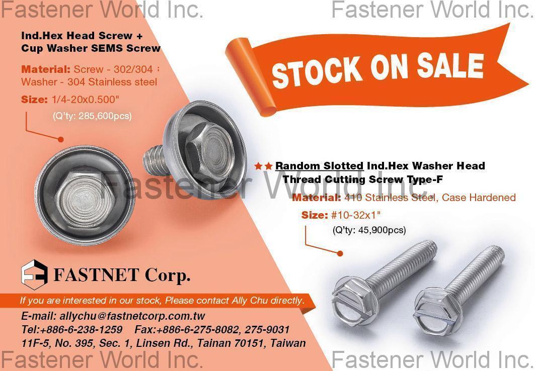 FASTNET CORP. , Ind. Hex Screw + Cup Washer Sems Screws , SEMS Screws FASTNET CORP. , Ind. Hex Screw + Cup Washer Sems Screws , SEMS Screws