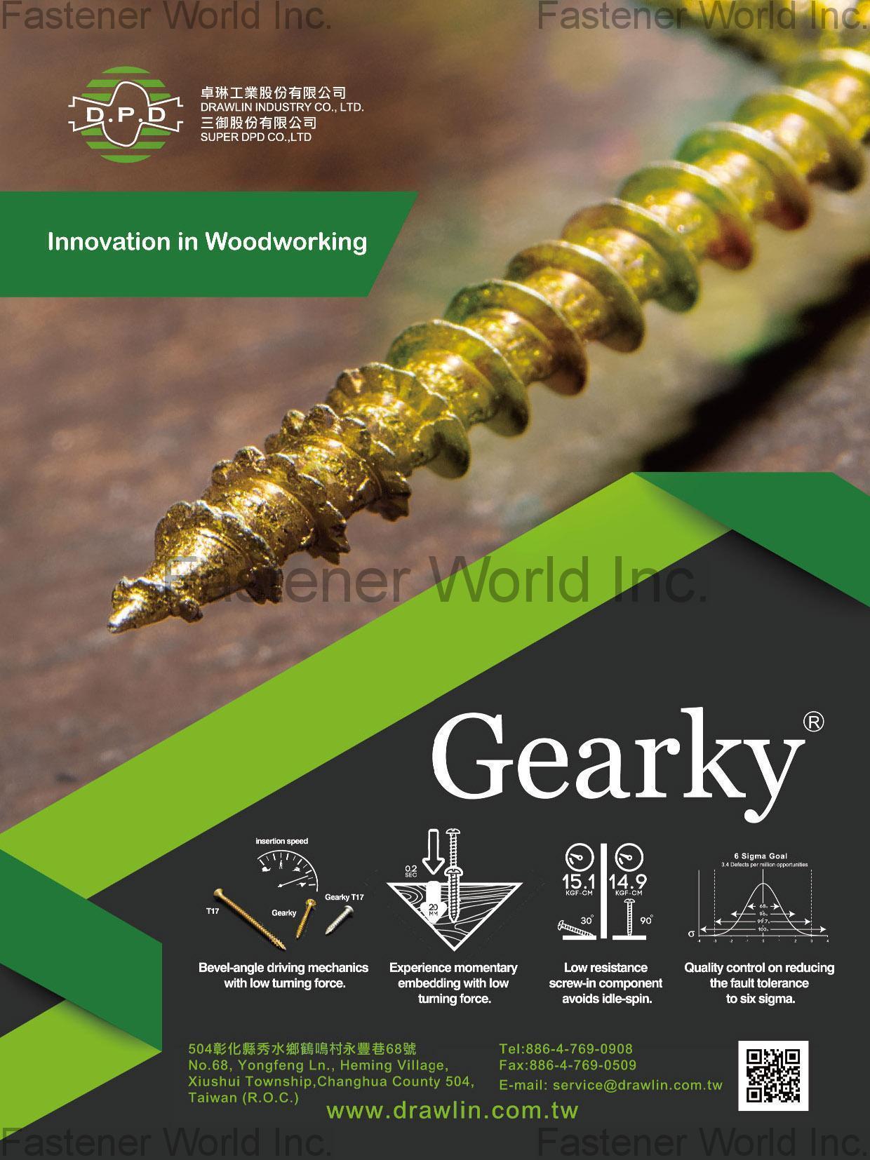 SUPER DPD CO., LTD. , Wood Screw (Gearky) , Wood Screws SUPER DPD CO., LTD. , Wood Screw (Gearky) , Wood Screws