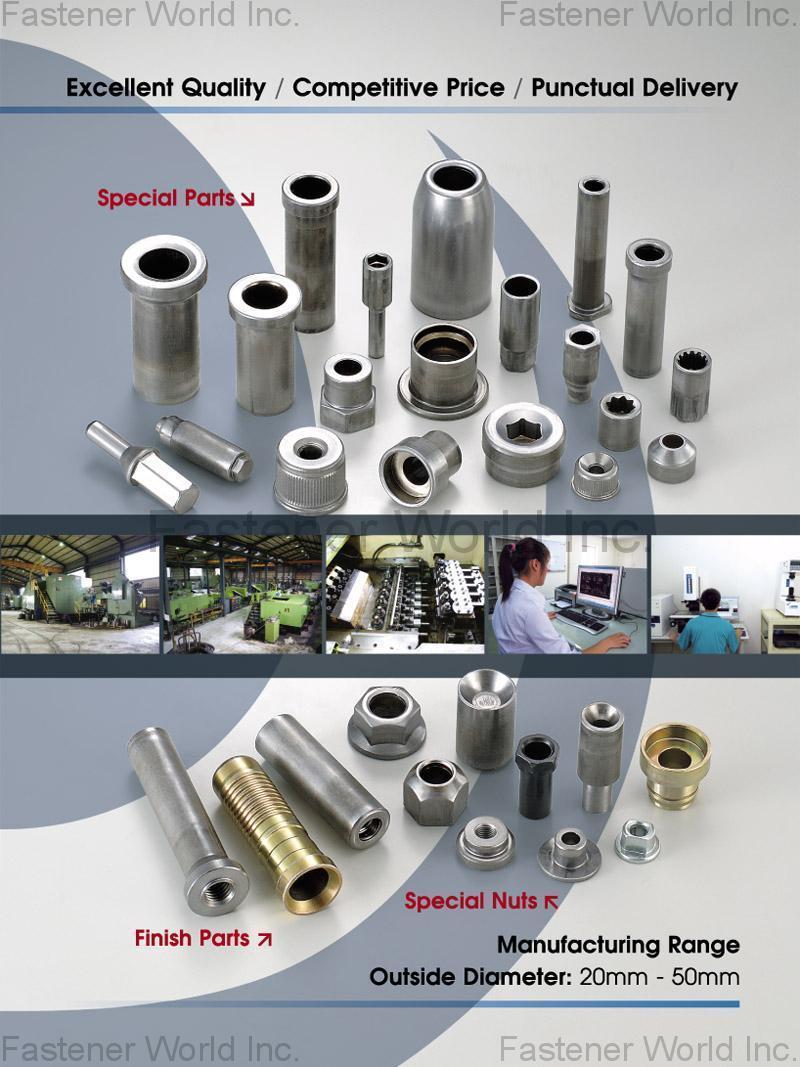 DUNFA INTERNATIONAL CO., LTD. , Special Parts, Special Nuts, Finish Parts , Special Cold / Hot Forming Parts DUNFA INTERNATIONAL CO., LTD. , Special Parts, Special Nuts, Finish Parts , Special Cold / Hot Forming Parts
