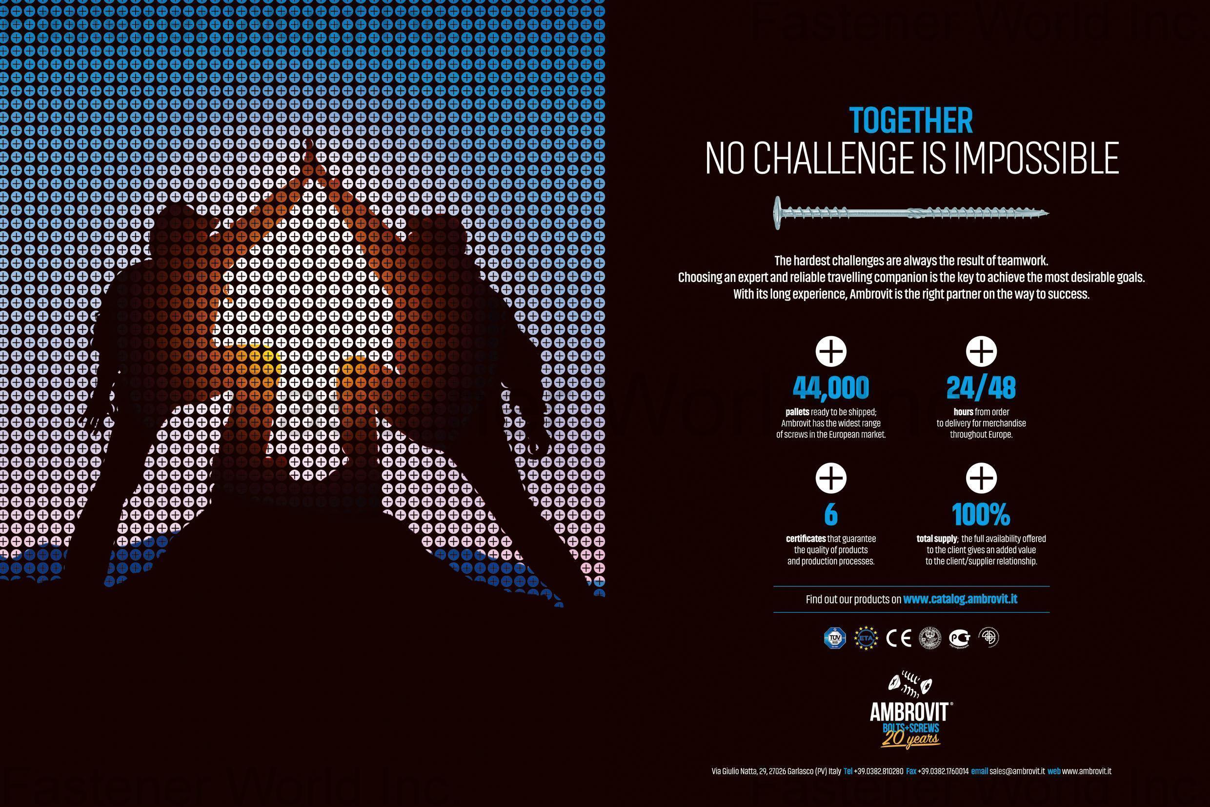 AMBROVIT S.P.A. , Bolts and Screws , All Kinds of Screws AMBROVIT S.P.A. , Bolts and Screws , All Kinds of Screws