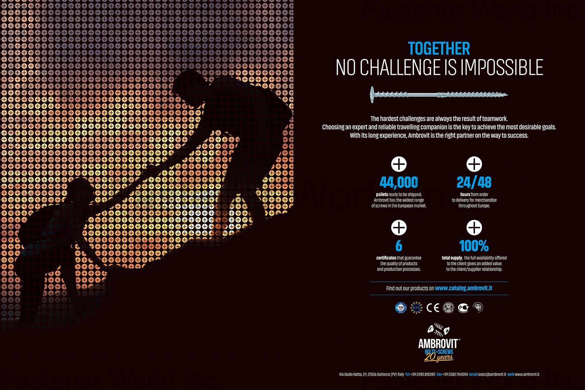 AMBROVIT S.P.A. , Bolts and Screws , All Kinds of Screws AMBROVIT S.P.A. , Bolts and Screws , All Kinds of Screws