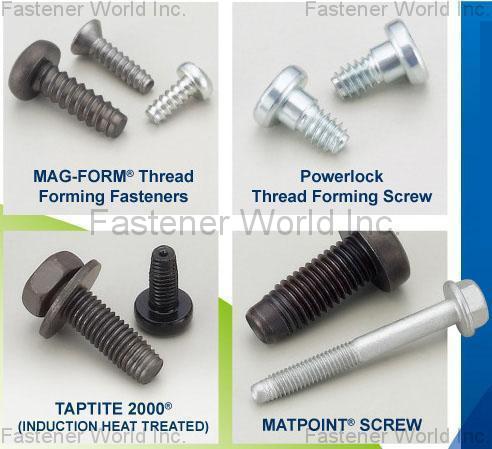 SPEC PRODUCTS CORP. , MAG-FORM Thread Forming Fasteners / Powerlock Thread Forming Screw / Matpoint® Screw , Thread Forming Screws SPEC PRODUCTS CORP. , MAG-FORM Thread Forming Fasteners / Powerlock Thread Forming Screw / Matpoint® Screw , Thread Forming Screws