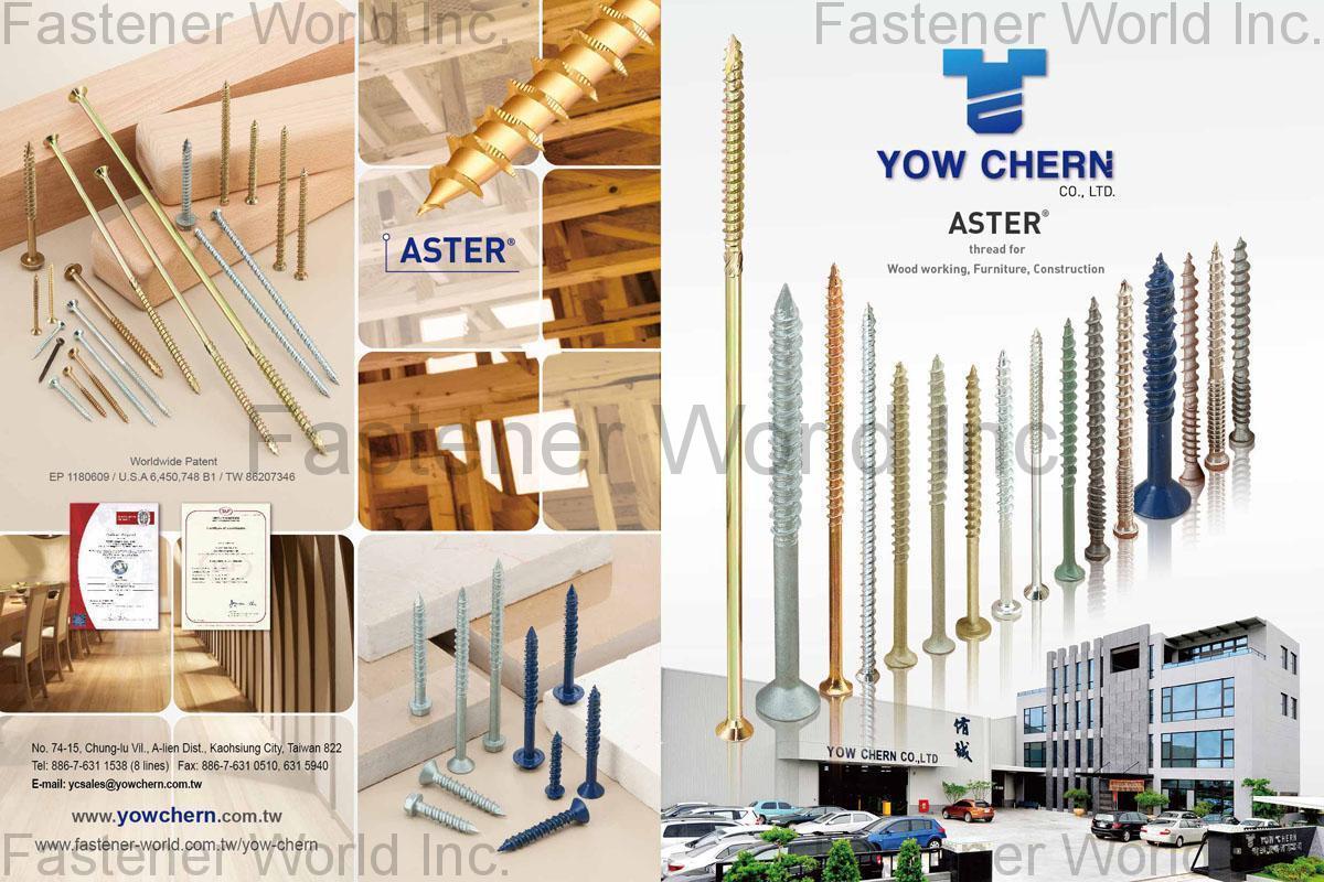 YOW CHERN CO., LTD. , ASTER, Thread for Wood working, Furniture, Construction , Self-threading Nuts YOW CHERN CO., LTD. , ASTER, Thread for Wood working, Furniture, Construction , Self-threading Nuts