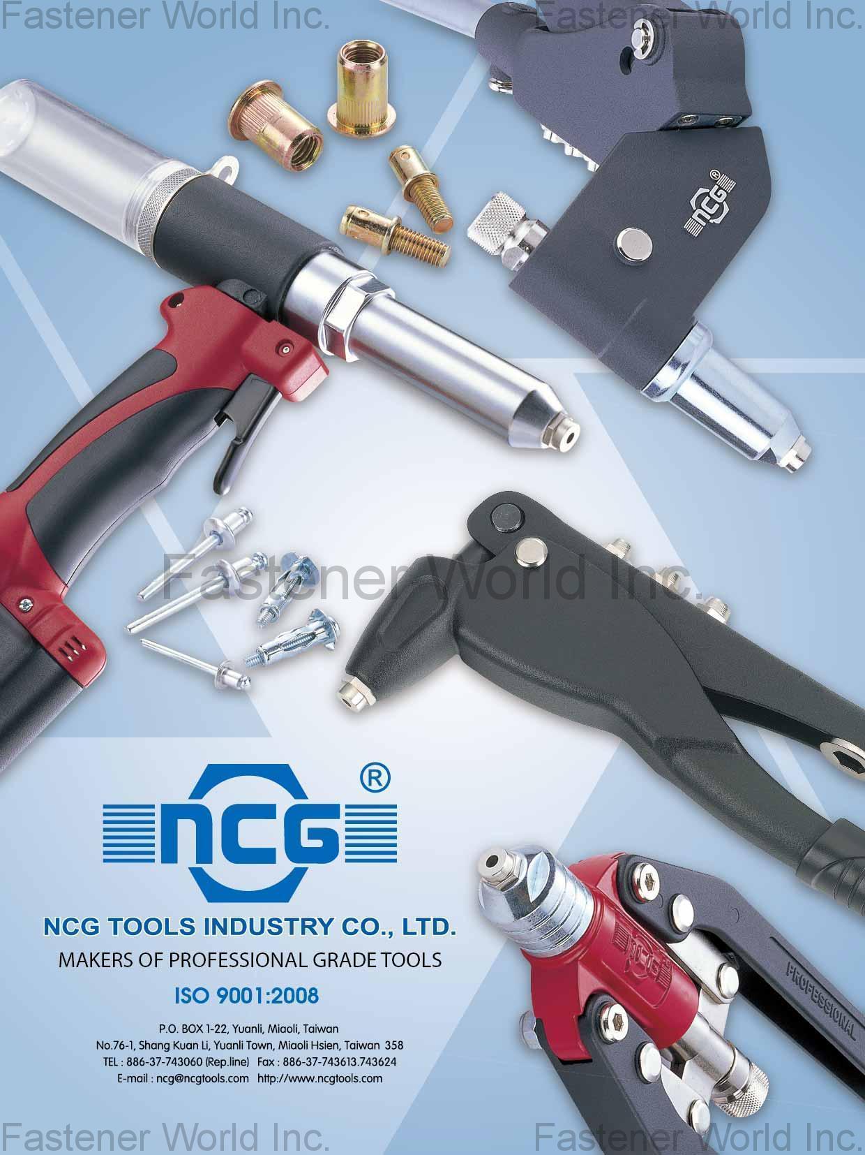 NCG TOOLS INDUSTRY CO., LTD. , Manual riveters, rivet nut riveting tools , Rivet Nut Tools NCG TOOLS INDUSTRY CO., LTD. , Manual riveters, rivet nut riveting tools , Rivet Nut Tools