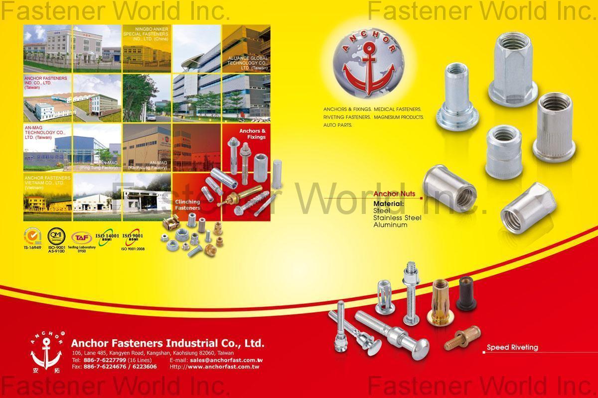 ANCHOR FASTENERS INDUSTRIAL CO., LTD. , Anchor Nuts , Anchor Nuts ANCHOR FASTENERS INDUSTRIAL CO., LTD. , Anchor Nuts , Anchor Nuts