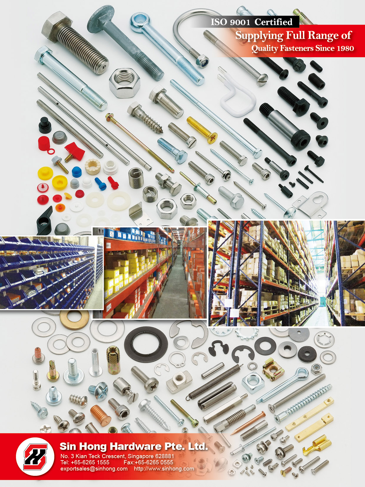 SIN HONG HARDWARE PTE. LTD , BOLTS / STUD BOLTS / SOCKET SCREW / MACHINE SCREW / TAPPING SCREW / DRILLING SCREW / NUTS / WASHER SIN HONG HARDWARE PTE. LTD , BOLTS / STUD BOLTS / SOCKET SCREW / MACHINE SCREW / TAPPING SCREW / DRILLING SCREW / NUTS / WASHER