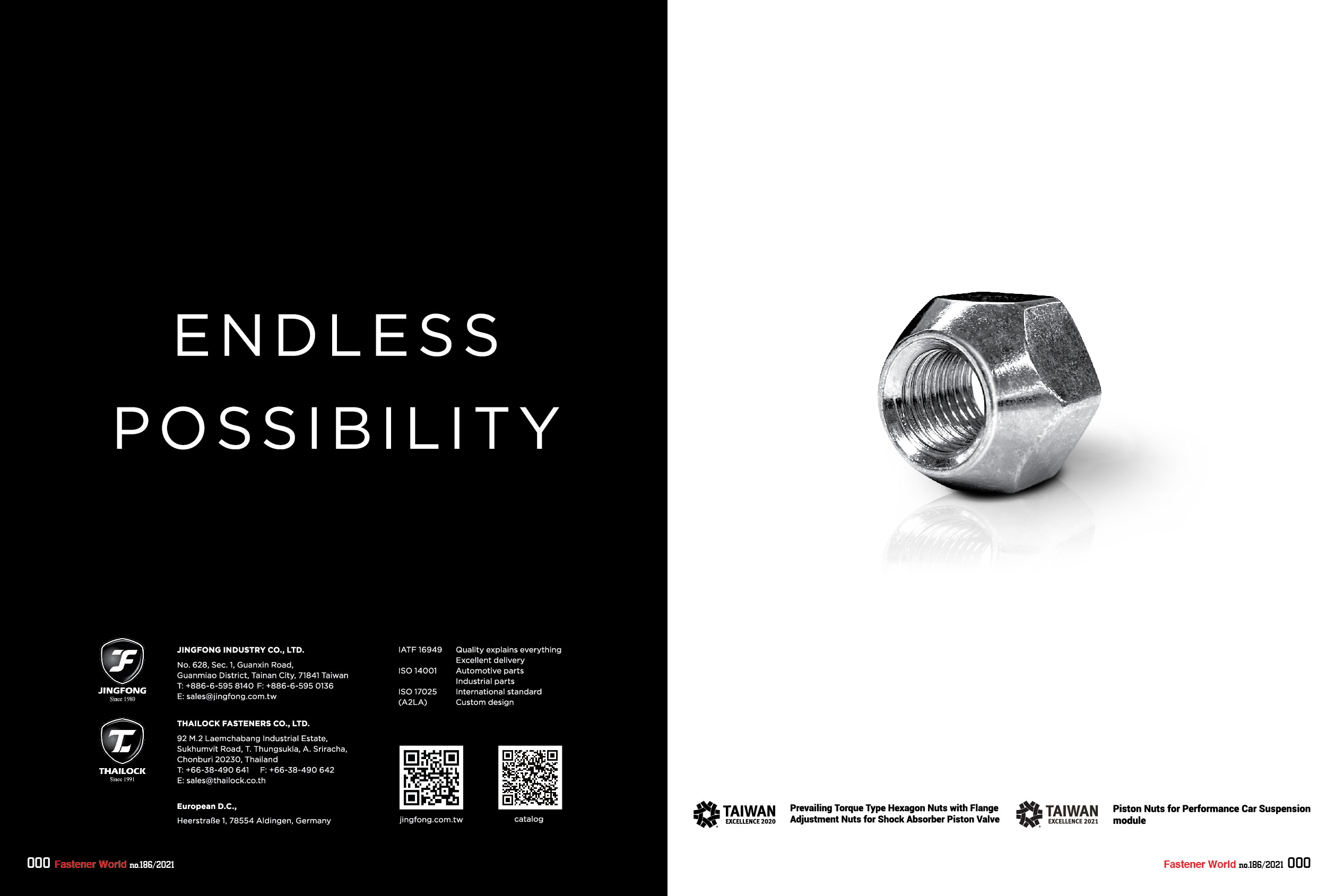 JINGFONG INDUSTRY CO., LTD. , PREVAILING TORQUE LOCK NUTS, NYLON INSERTED NUTS, ALL METAL NUTS, NYLON PATCH NUTS, FLANGE NUTS, HEX NUTS, WELD NUTS, CONICAL NUTS, WHEEL NUTS, CAP NUTS, SLOT NUTS, SQUARE NUTS, SPECIAL NUTS JINGFONG INDUSTRY CO., LTD. , PREVAILING TORQUE LOCK NUTS, NYLON INSERTED NUTS, ALL METAL NUTS, NYLON PATCH NUTS, FLANGE NUTS, HEX NUTS, WELD NUTS, CONICAL NUTS, WHEEL NUTS, CAP NUTS, SLOT NUTS, SQUARE NUTS, SPECIAL NUTS