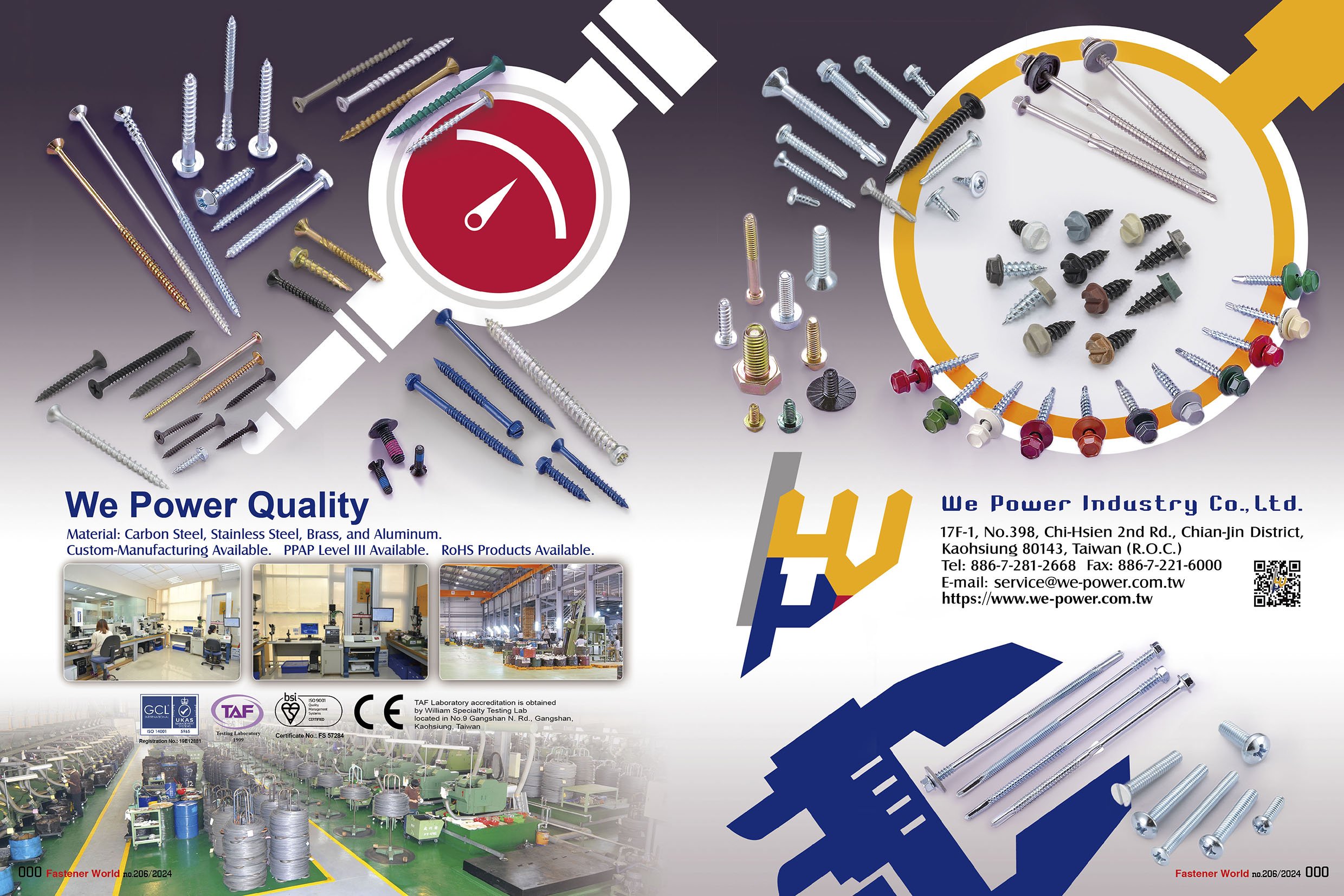 WE POWER INDUSTRY CO., LTD. , SHEET METAL SCREW, SELF TAPPING SCREW, SELF DRILLING SCREW, MACHINE SCREW, THREAD ROLLING SCREW, SELF PIERCING SCREW, PLASTIC SCREW, DRYWALL SCREW, WOOD SCREW, CHIPBOARD SCREW, PARTICLE BOARD SCREW, CONCRETE SCREW, SEMS SCREW, CONSTRUCTION SCREW, FURNITURE SCREW, STAINLESS STEEL SCREW, BRASS SCREW, SPECIAL SCREW, CNC, MULTI STATION SCREW, HEX NUT, FLANGE NUT, NYLON INSERT NUT, WING NUT, WELD NUT, SQUARE NUT, CAP NUT, HEX HEAD BOLT, HANGER BOLT, DOUBLE END BOLT, EYE BOLT, STAMPING PARTS, CLIPS, RINGS, WASHERS, U-NUTS WE POWER INDUSTRY CO., LTD. , SHEET METAL SCREW, SELF TAPPING SCREW, SELF DRILLING SCREW, MACHINE SCREW, THREAD ROLLING SCREW, SELF PIERCING SCREW, PLASTIC SCREW, DRYWALL SCREW, WOOD SCREW, CHIPBOARD SCREW, PARTICLE BOARD SCREW, CONCRETE SCREW, SEMS SCREW, CONSTRUCTION SCREW, FURNITURE SCREW, STAINLESS STEEL SCREW, BRASS SCREW, SPECIAL SCREW, CNC, MULTI STATION SCREW, HEX NUT, FLANGE NUT, NYLON INSERT NUT, WING NUT, WELD NUT, SQUARE NUT, CAP NUT, HEX HEAD BOLT, HANGER BOLT, DOUBLE END BOLT, EYE BOLT, STAMPING PARTS, CLIPS, RINGS, WASHERS, U-NUTS