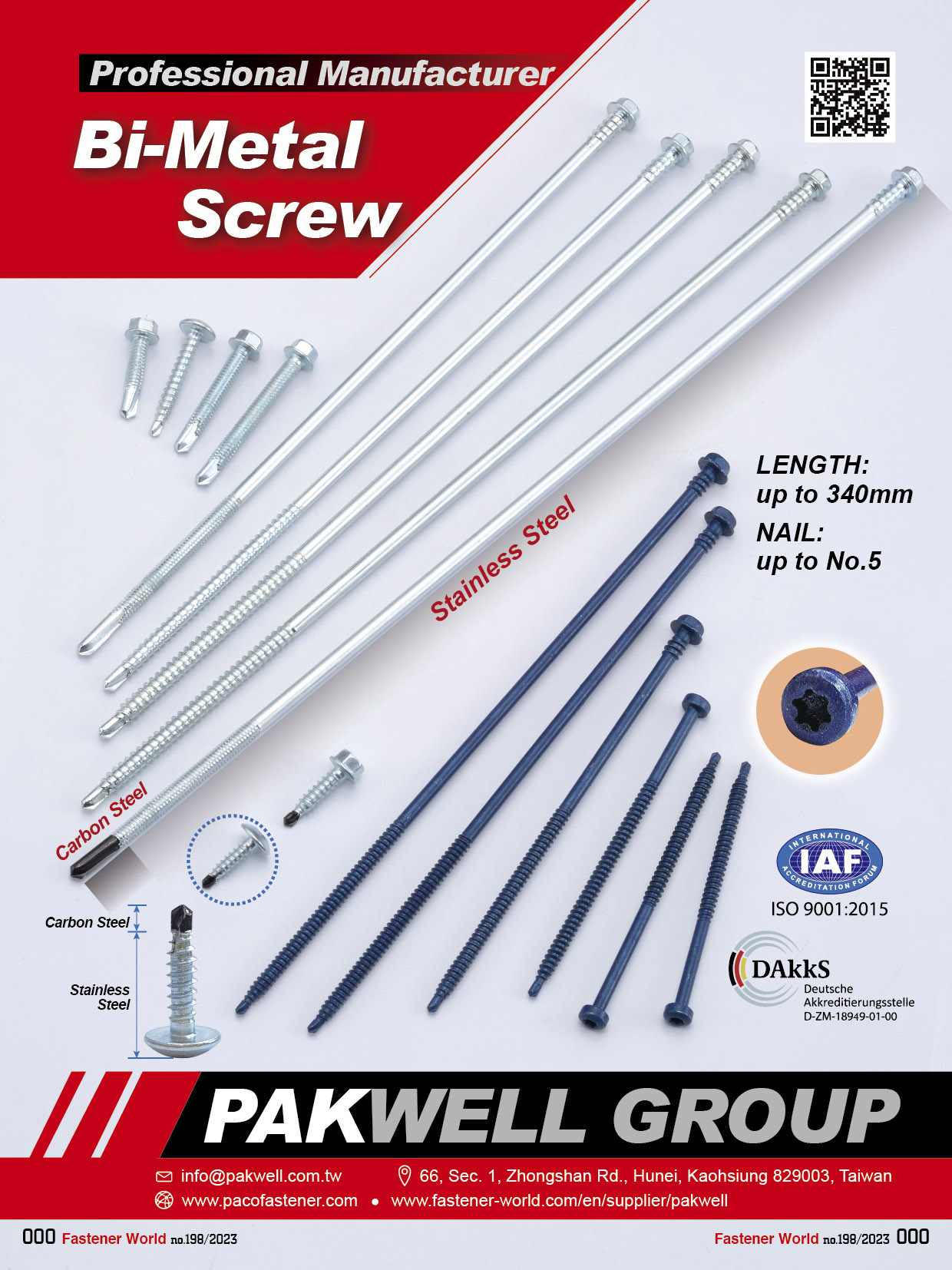 KUO TEAM PRECISION CO., LTD. , Bi-Metal Screws