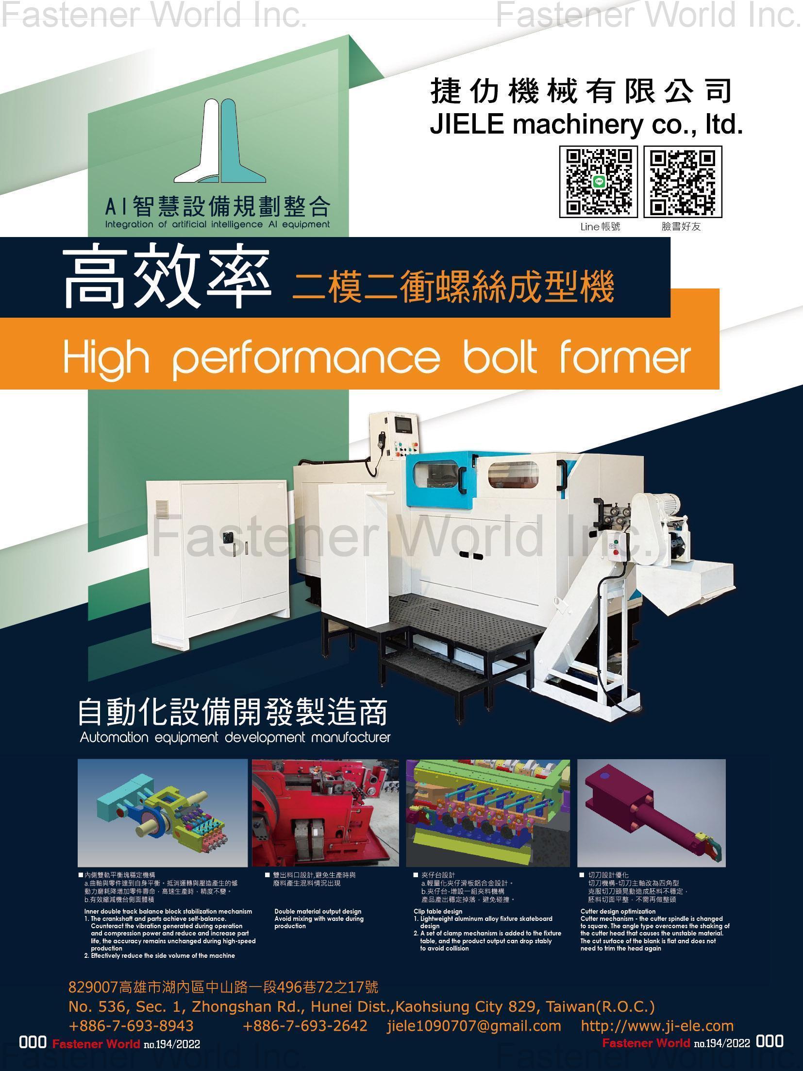 JIE LE MACHINERY CO., LTD. JIE LE MACHINERY CO., LTD.