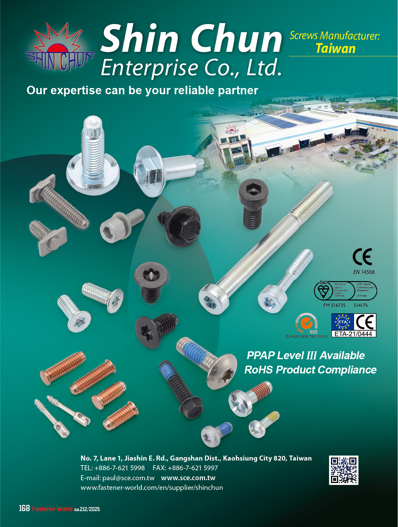 SHIN CHUN ENTERPRISE CO., LTD. , Automotive Screws, Chipboard Screws, Customized Screws... SHIN CHUN ENTERPRISE CO., LTD. , Automotive Screws, Chipboard Screws, Customized Screws...