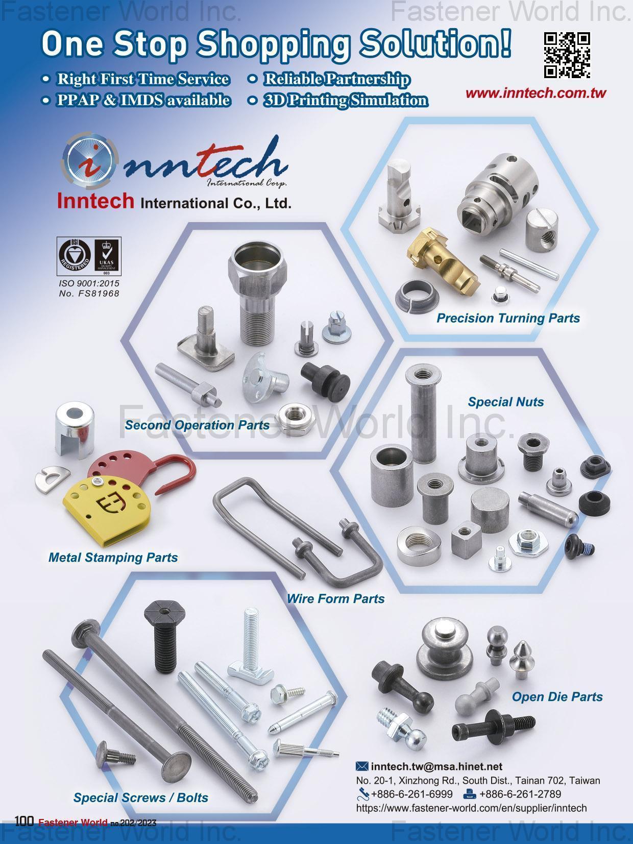 INNTECH INTERNATIONAL CO., LTD. INNTECH INTERNATIONAL CO., LTD.