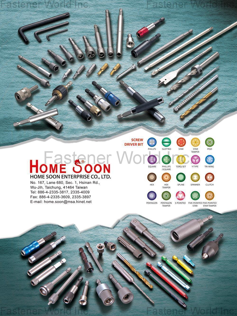 HOME SOON ENTERPRISE CO., LTD. , Screw Driver Bit , Magnetic Screwdrivers HOME SOON ENTERPRISE CO., LTD. , Screw Driver Bit , Magnetic Screwdrivers