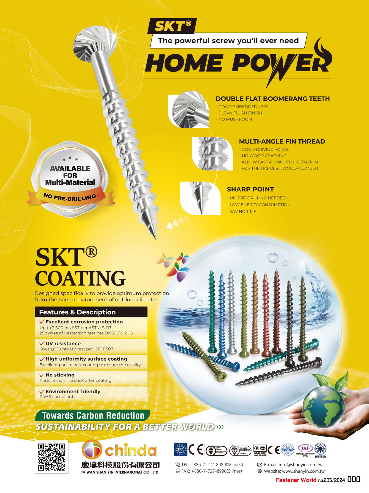 TAIWAN SHAN YIN INTERNATIONAL CO., LTD. , SKT Coating TAIWAN SHAN YIN INTERNATIONAL CO., LTD. , SKT Coating