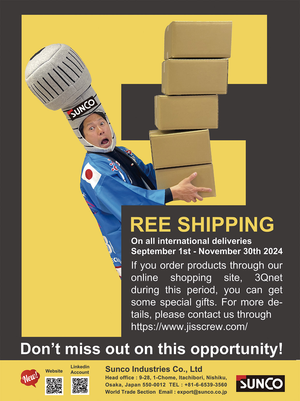 SUNCO INDUSTRIES CO., LTD. JAPAN , Japanese Fasteners, Metric Screws SUNCO INDUSTRIES CO., LTD. JAPAN , Japanese Fasteners, Metric Screws