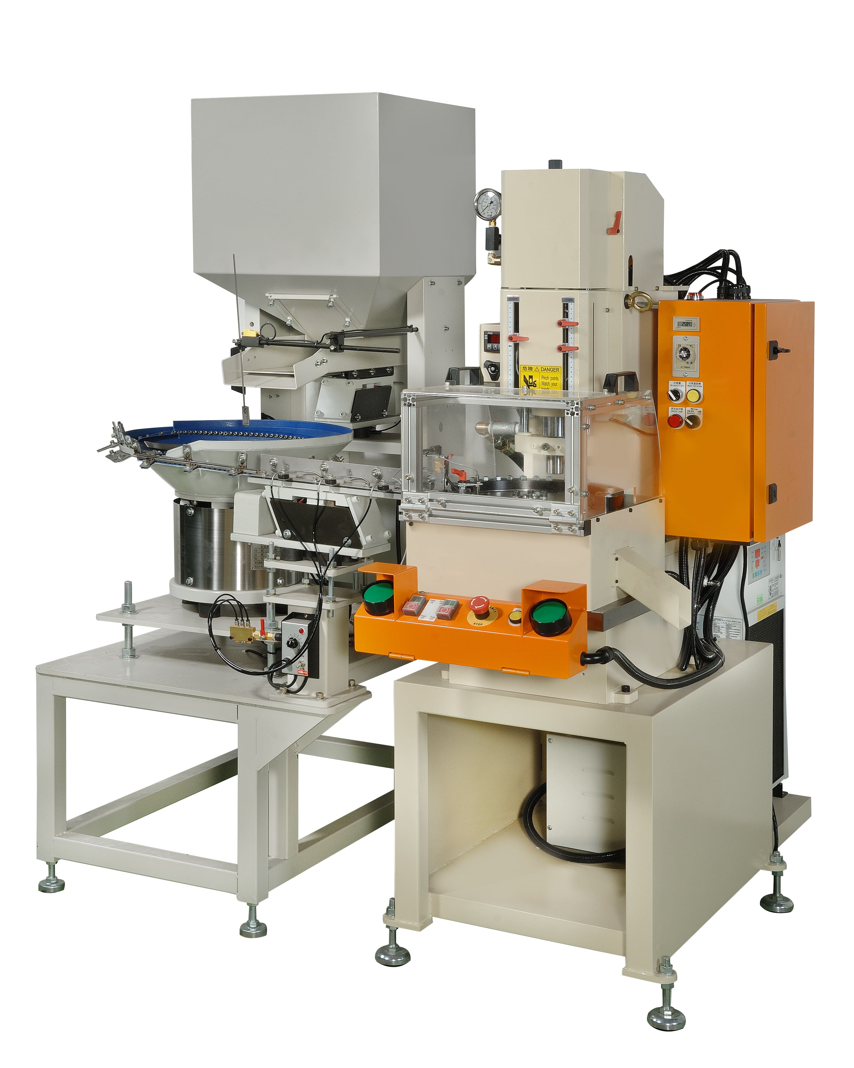 KING SHANG YUAN MACHINERY CO., LTD. , Hydraulic Press for Lock Nut Notches and Assembly KING SHANG YUAN MACHINERY CO., LTD. , Hydraulic Press for Lock Nut Notches and Assembly