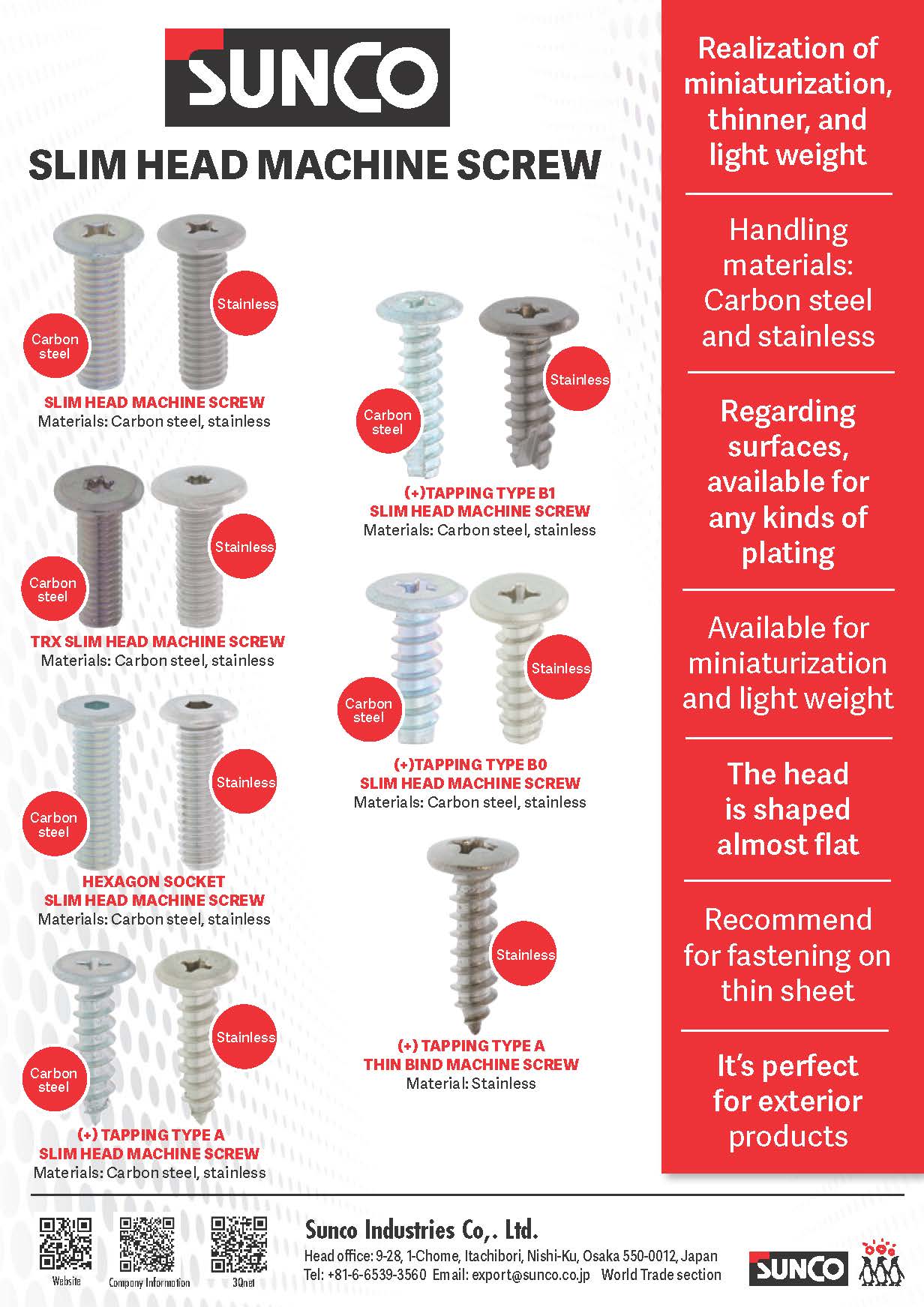 SUNCO INDUSTRIES CO., LTD. JAPAN SUNCO INDUSTRIES CO., LTD. JAPAN
