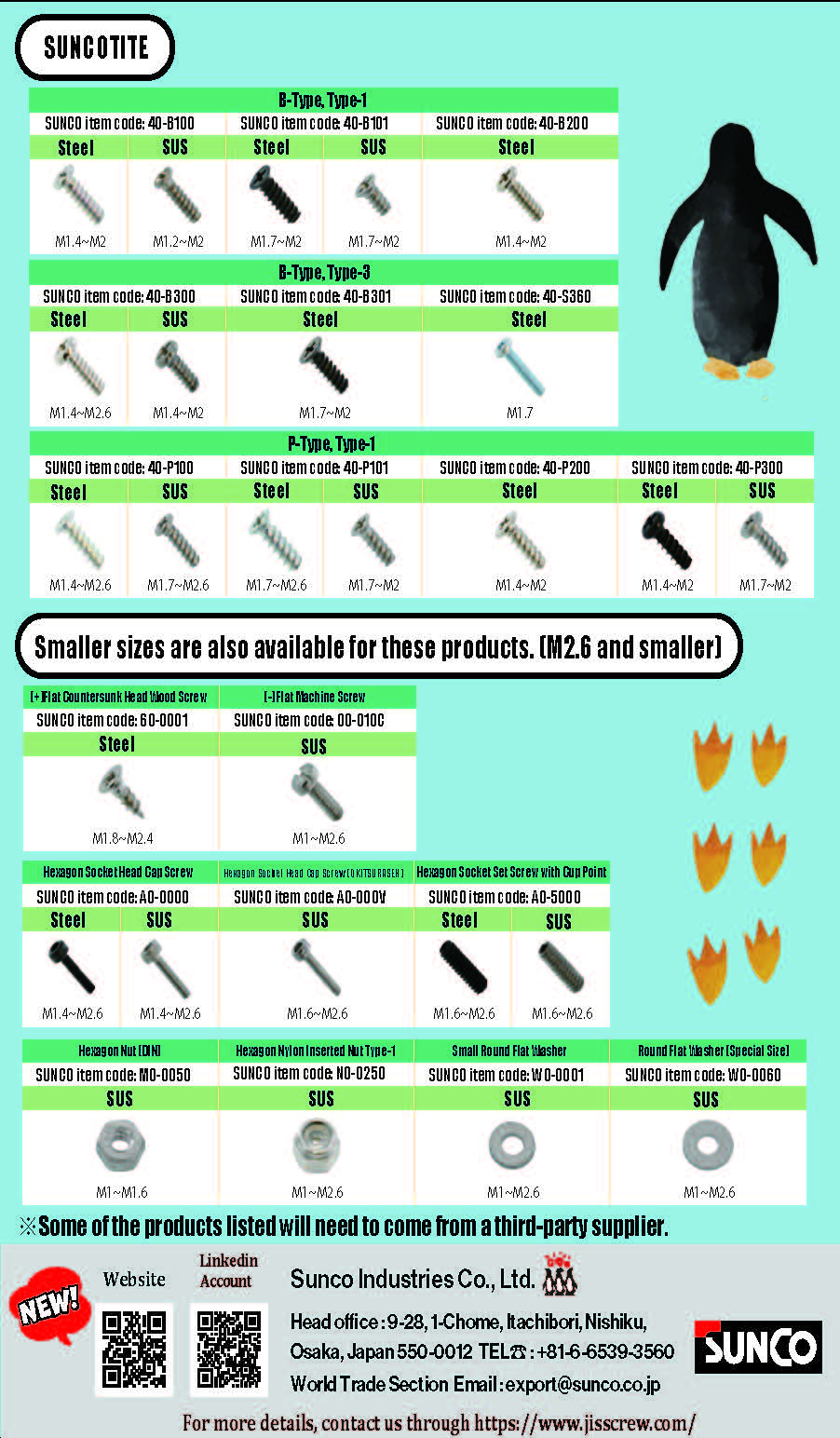 SUNCO INDUSTRIES CO., LTD. JAPAN SUNCO INDUSTRIES CO., LTD. JAPAN