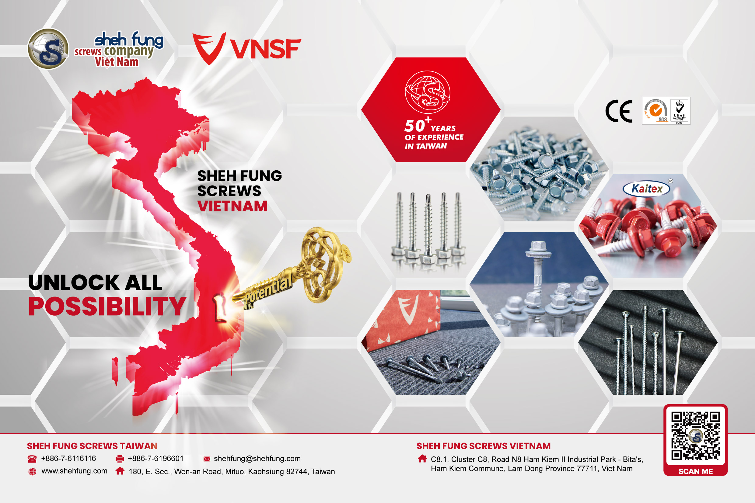 SHEH FUNG SCREWS CO., LTD.  , Sheh Fung Screws Vietnam