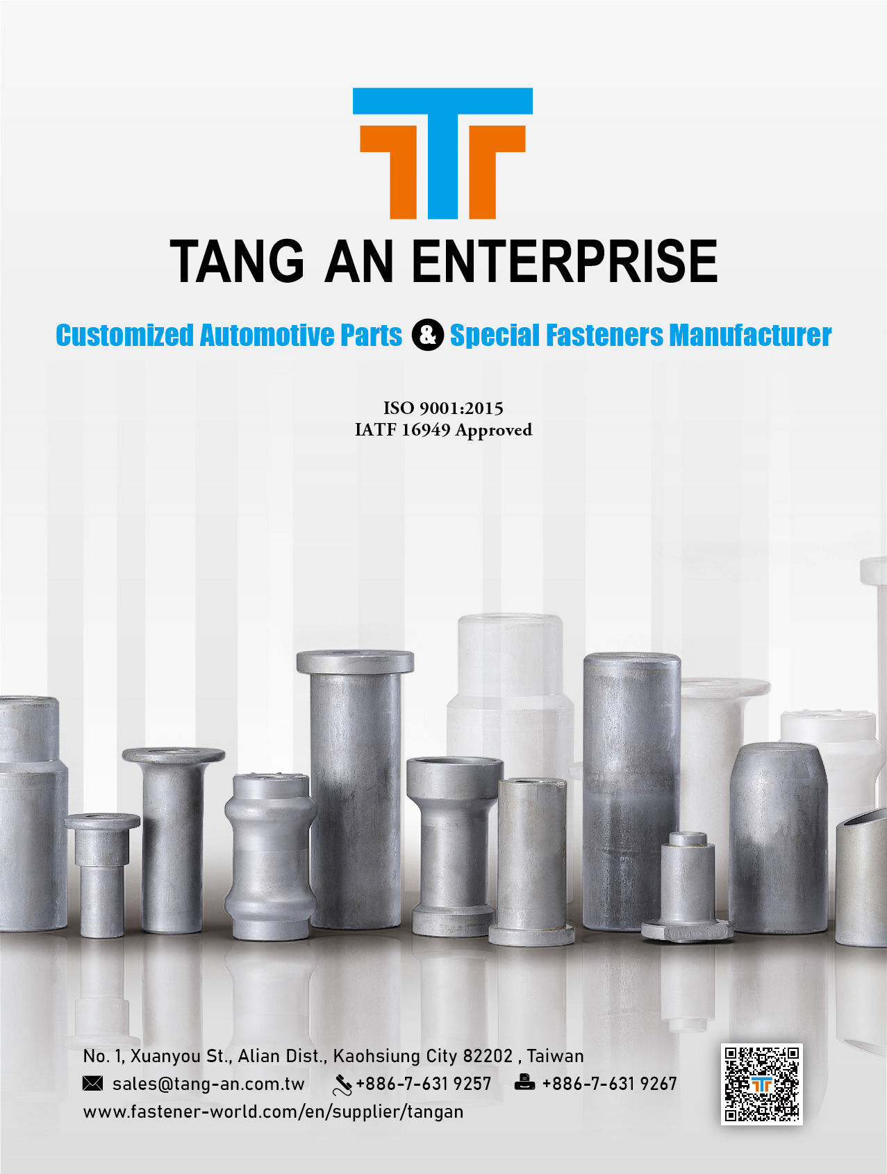 TANG AN ENTERPRISE CO., LTD. , Customized Automotive Parts & Special Fasteners TANG AN ENTERPRISE CO., LTD. , Customized Automotive Parts & Special Fasteners