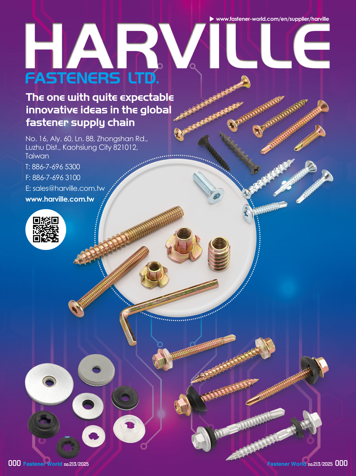 HARVILLE FASTENERS LTD. , Special Screws and Bolts, Sems Screws, Stainless Steel Fasteners, Washers... HARVILLE FASTENERS LTD. , Special Screws and Bolts, Sems Screws, Stainless Steel Fasteners, Washers...