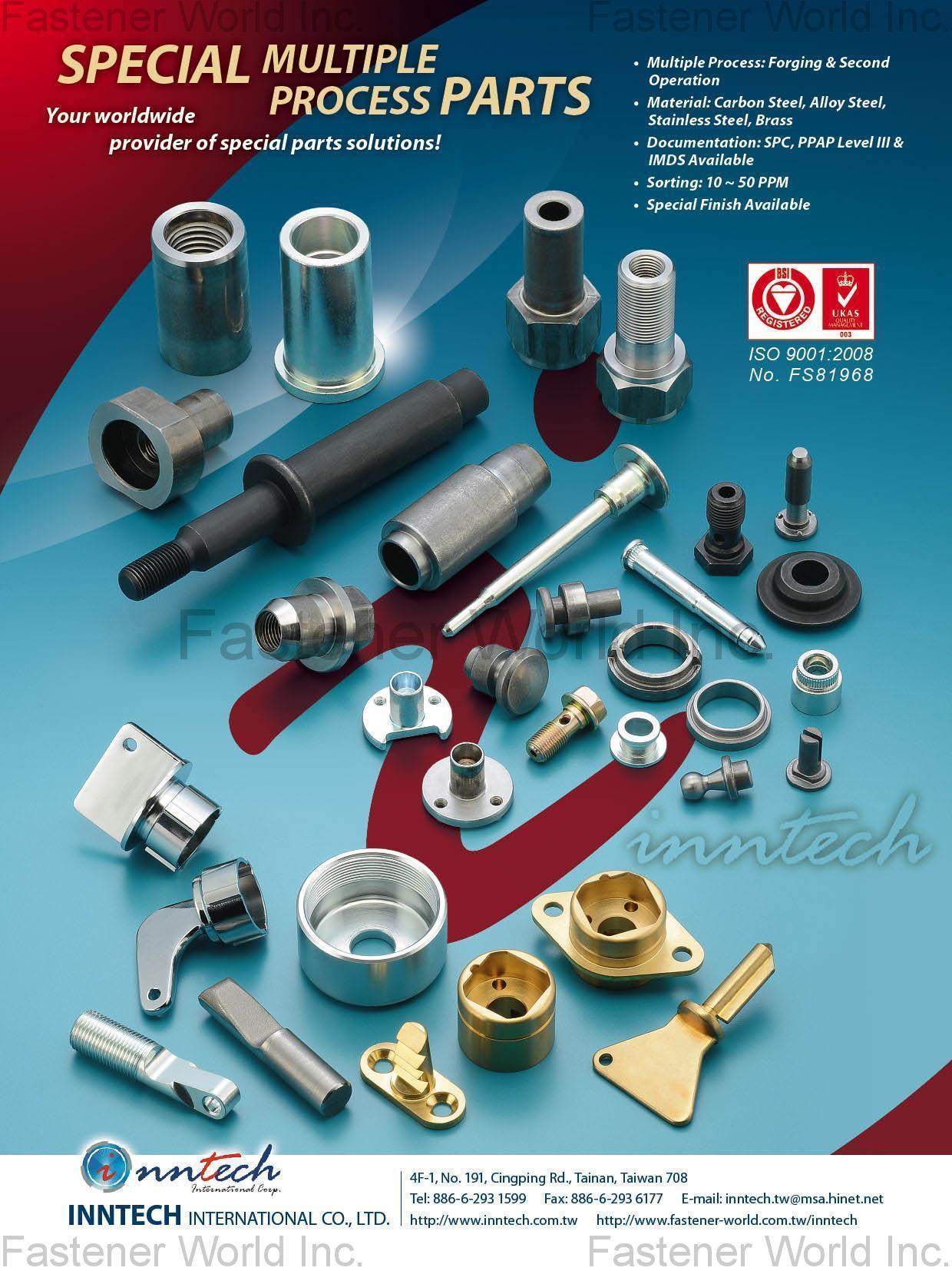 INNTECH INTERNATIONAL CO., LTD. , OEM Quality Fasteners, Precision Turning, Metal Stamping, Patent, Open Die, Casting, Plastic Injection Molding, Metal Injection Molding, Powder Metal, Glass To Metal Seal, Wire Form, Second Operation, Spring, Assembly , Cnc Machining Parts INNTECH INTERNATIONAL CO., LTD. , OEM Quality Fasteners, Precision Turning, Metal Stamping, Patent, Open Die, Casting, Plastic Injection Molding, Metal Injection Molding, Powder Metal, Glass To Metal Seal, Wire Form, Second Operation, Spring, Assembly , Cnc Machining Parts