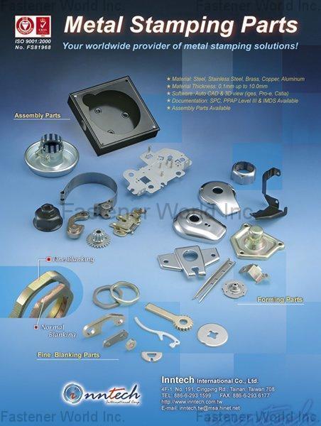INNTECH INTERNATIONAL CO., LTD. , Assembly Parts, Fine Blanking Parts, Forming Parts , Tool Pots And Automatic Tool Changers For Machining Centers INNTECH INTERNATIONAL CO., LTD. , Assembly Parts, Fine Blanking Parts, Forming Parts , Tool Pots And Automatic Tool Changers For Machining Centers